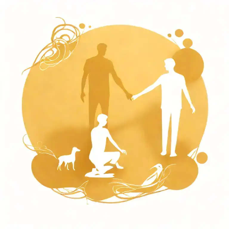 Parents Get Together Symbolizing