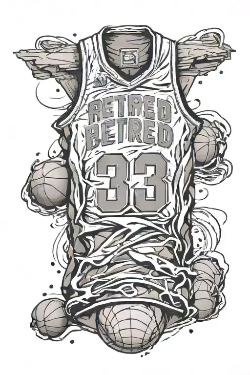 Retired Basketball Jersey