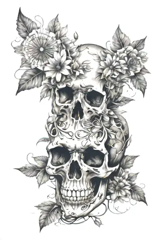 Skull And Dandilions