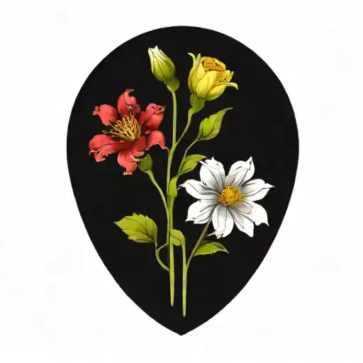 January February September October December Birth Flower Bouquet