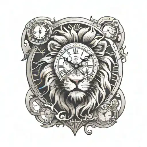 Lion With A Clock Inside