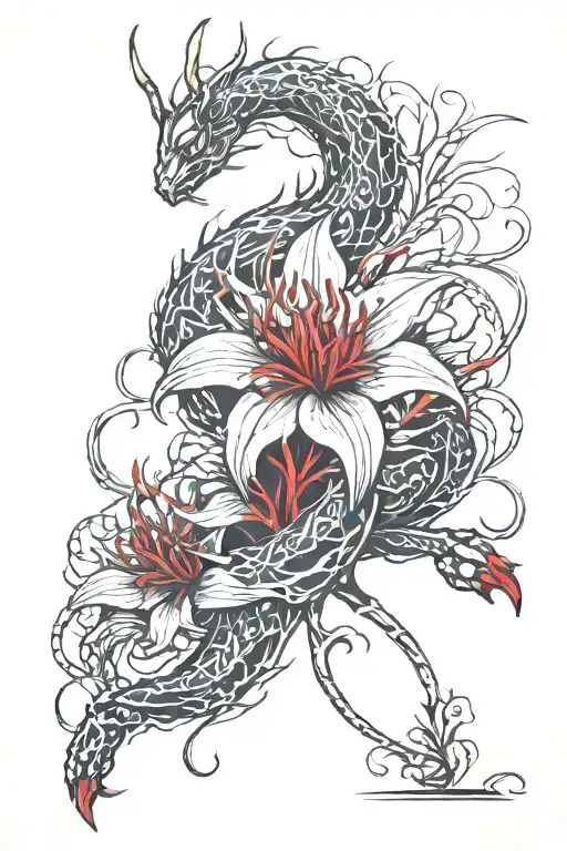 Red Spider Lily Capricorn Year Of The Rabbit Holding