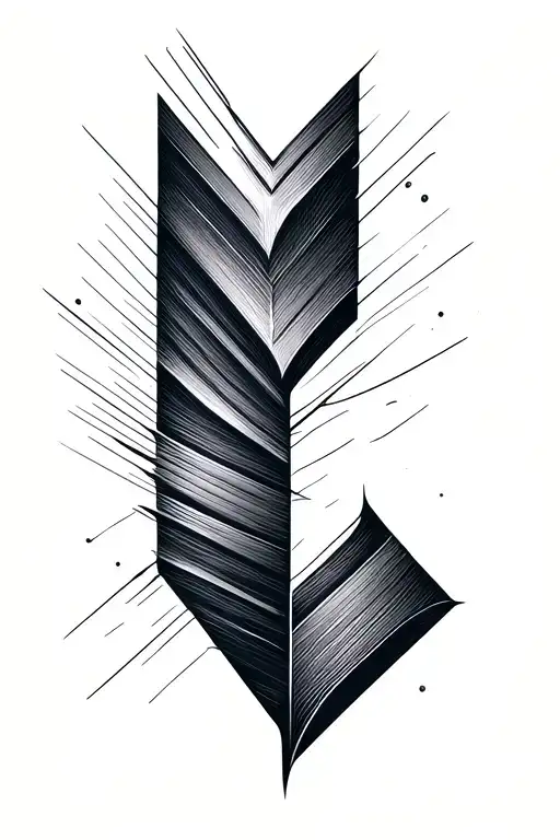 Arrow Made With Lines
