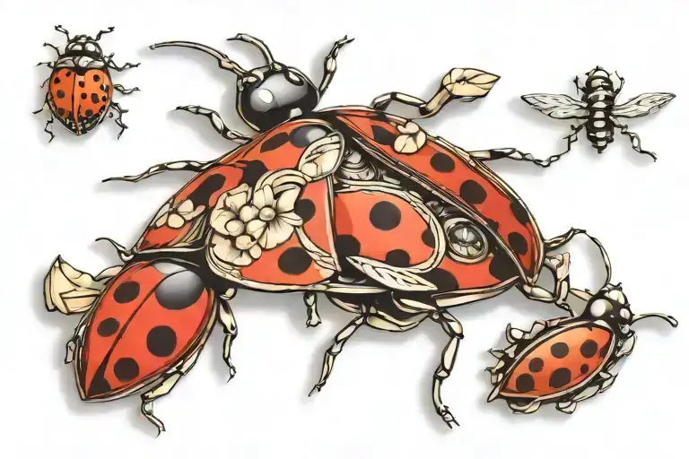 Ladybug With Pocket Seven