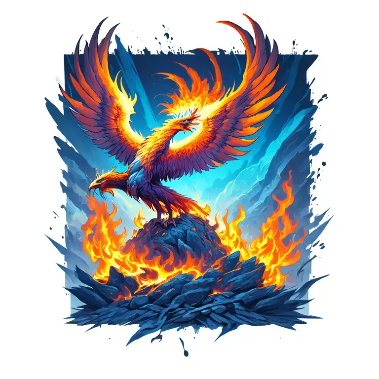 Phoenix Rising From The Ashes