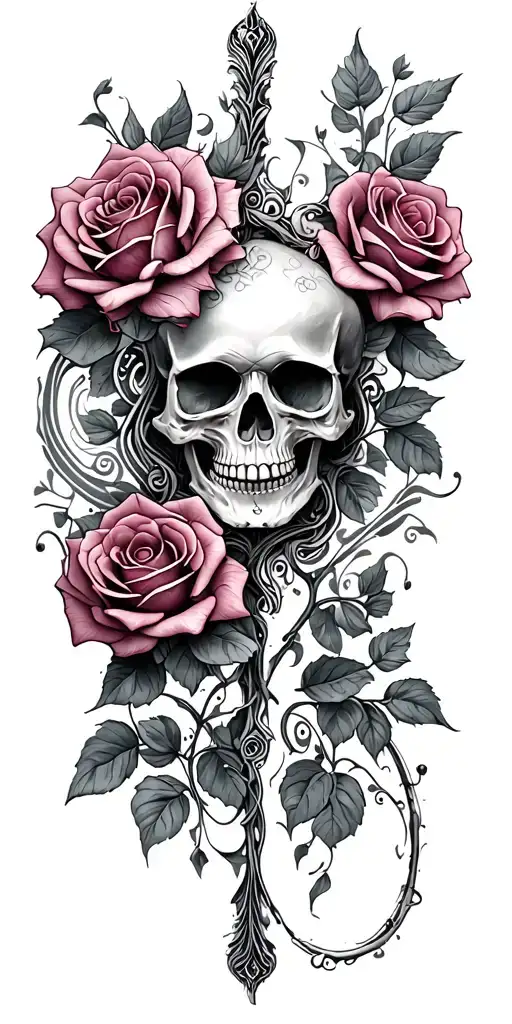 Skull And Roses