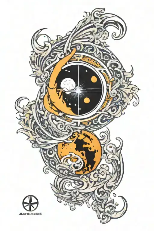 Aquarius Sun Picese Moon Merging Together