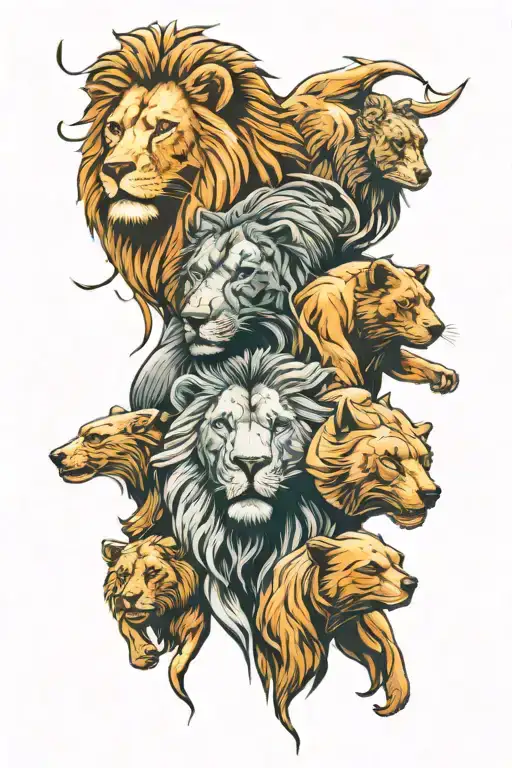 Lion And Bear And Sloth