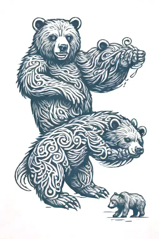 Bear And Sloth Together