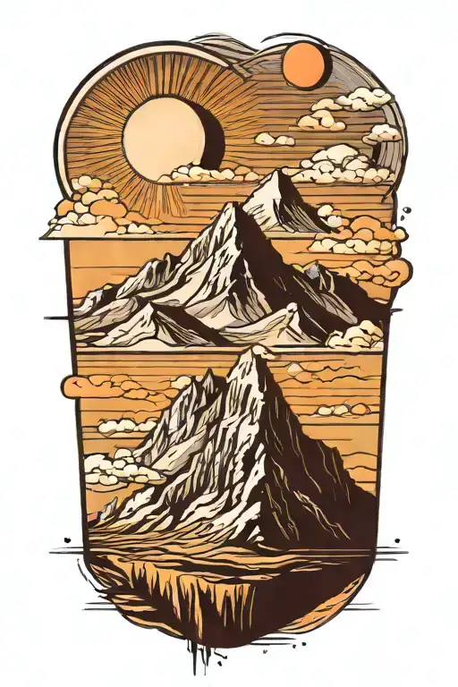 Mountain And Sun