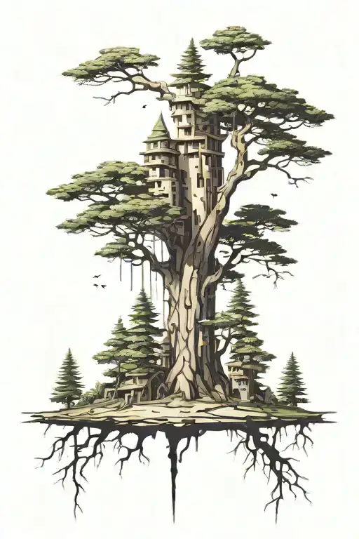 Plant Towers Above The Pine