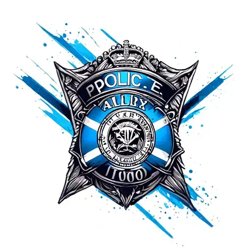 Australian Police Tattoo Design Inspired