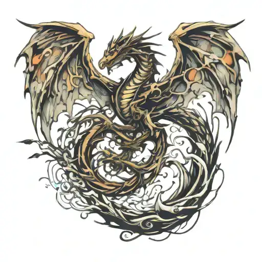 Dragon Ikar Falling Angel