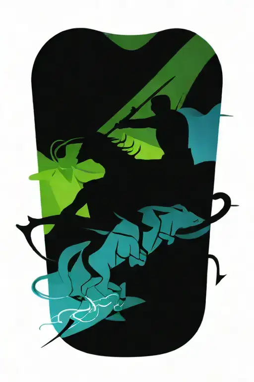 Taurus And Sagittarius Archer Riding