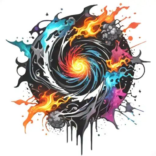 Black Hole Exploding Punk Themed