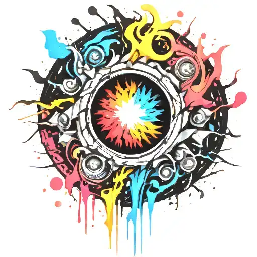 Black Hole Exploding Punk Themed