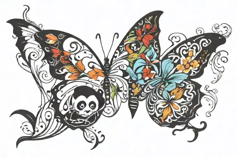 Panda Butterfly Cardinal Cala Lily