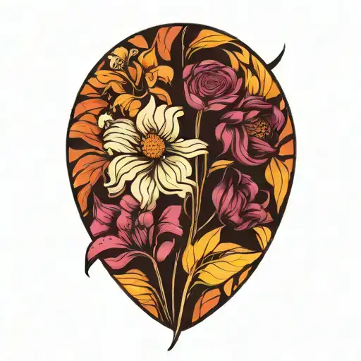 January February September October December Birth Flower Bouquet