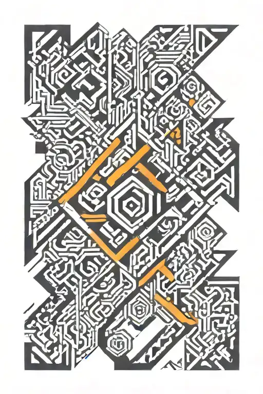 Angular Lettering Patterns