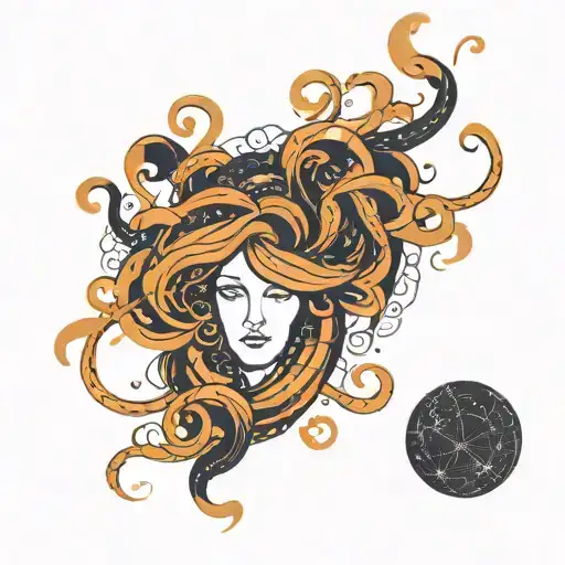 Medusa Line Pisces Constellation