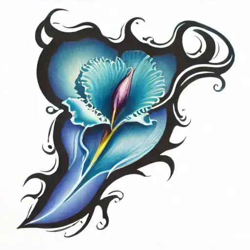 Flower With Eyeball Iris