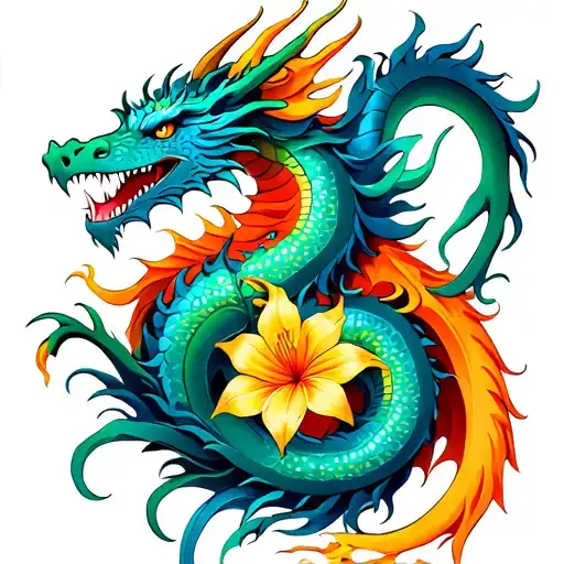 Gladiolus And Dragon