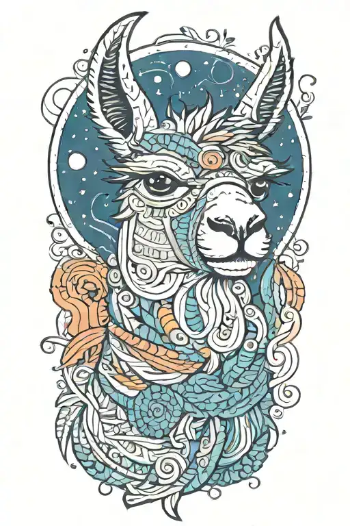 Llama Knitting A Blanket