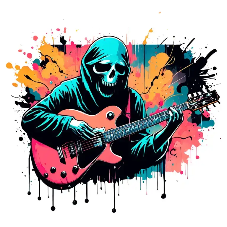 Ghost Playing Guitar