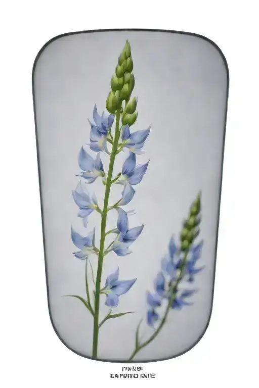 Dainty Line Lupinis Flowers Symbolizing Rebirth Less Closeup And More Heavy Lines