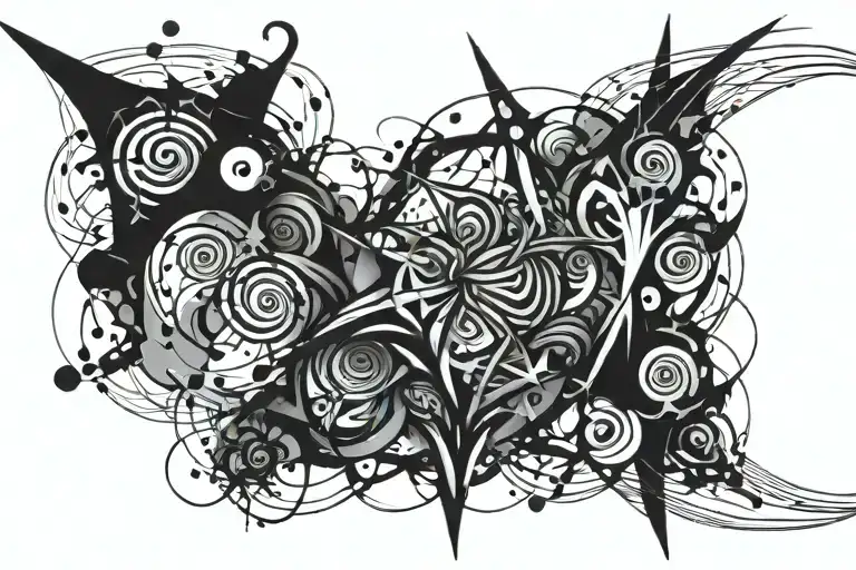 Random Tattoo With Black