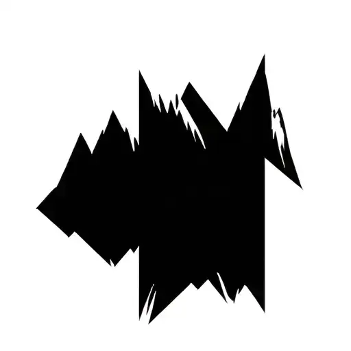 Abstract Geometric Mountain Range