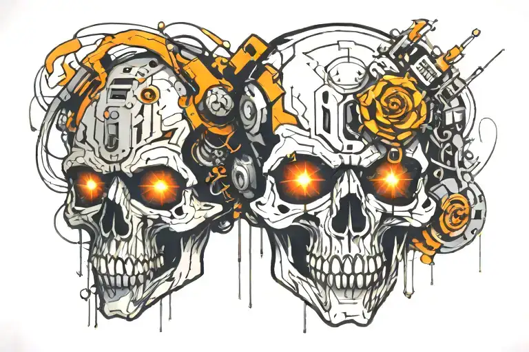 Cyberpunk Skull