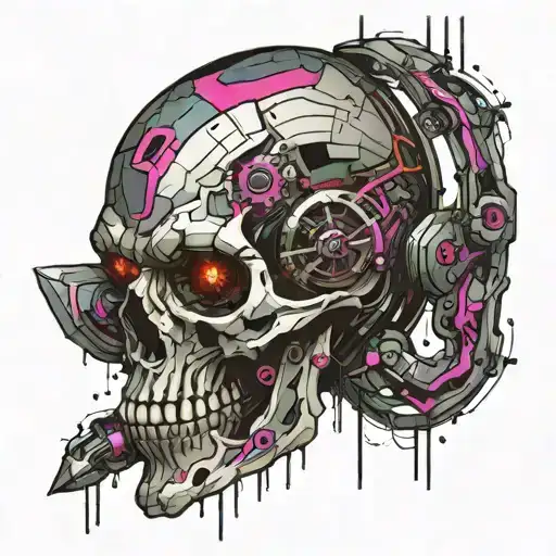 Cyberpunk Skull