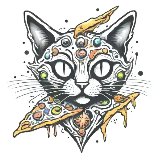 Alien Cat Pizza
