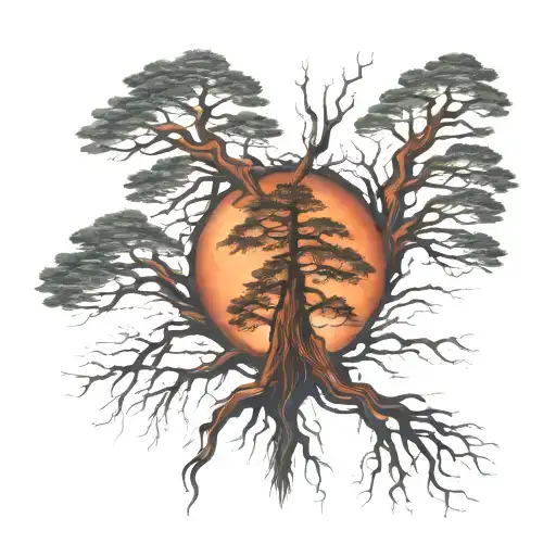 Redwood Tree Surrounded