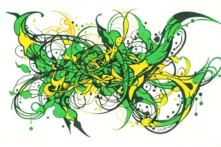 Different Colors Green Yellow