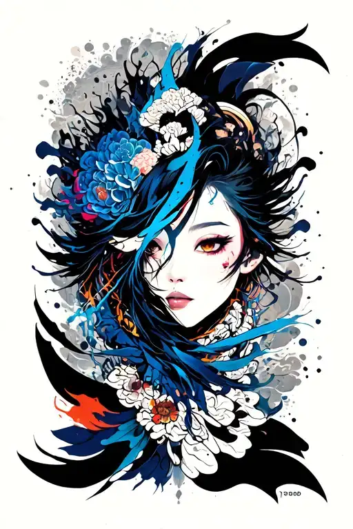 Ukiyo-e Meets Cyberpunk Style