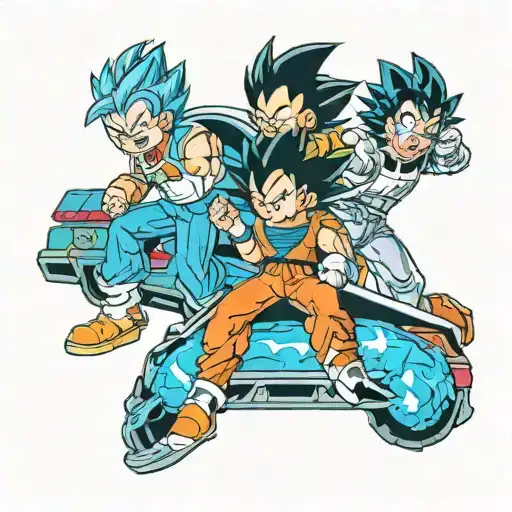 Vegeta And Goku And Back To The Future