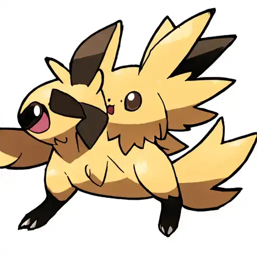 Eevee Riding Zapdos Pokemon