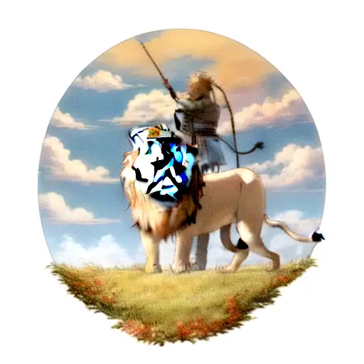 Lion Overlooking Sky