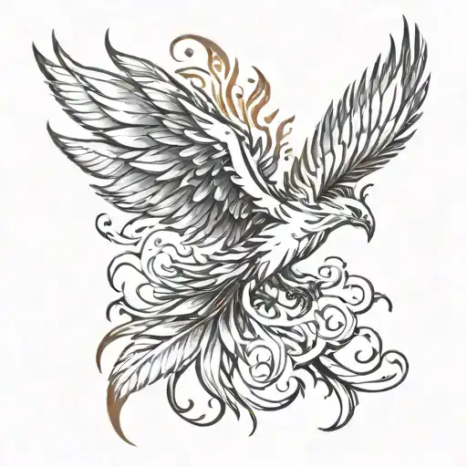 Pheonix Feather Fiery