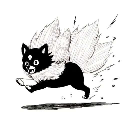 Pomeranian Dog Running