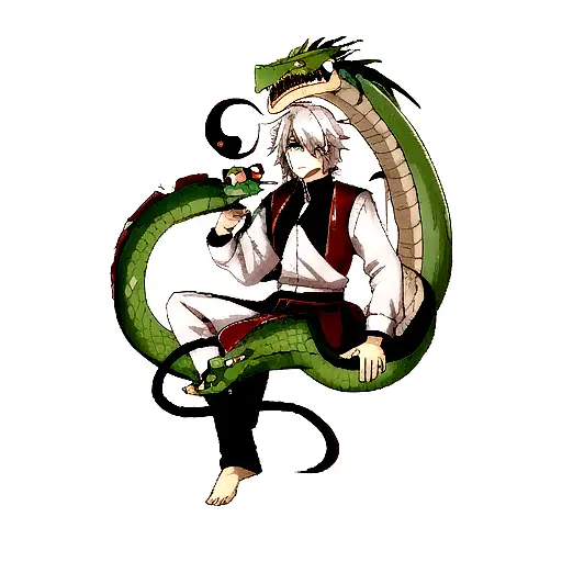 Dragon And Snake Yin Yang