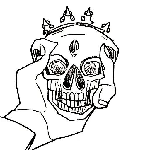 Scary Skull Crown On Finger