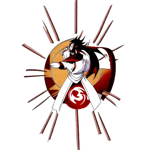 Rising Sun With Dragon