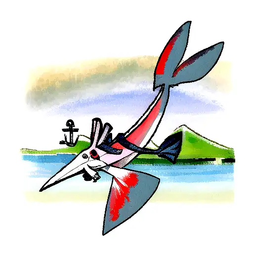 Swordfish With Anchor