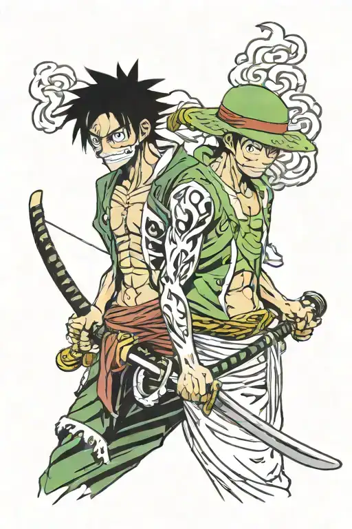 Zoro And Luffy One Piece