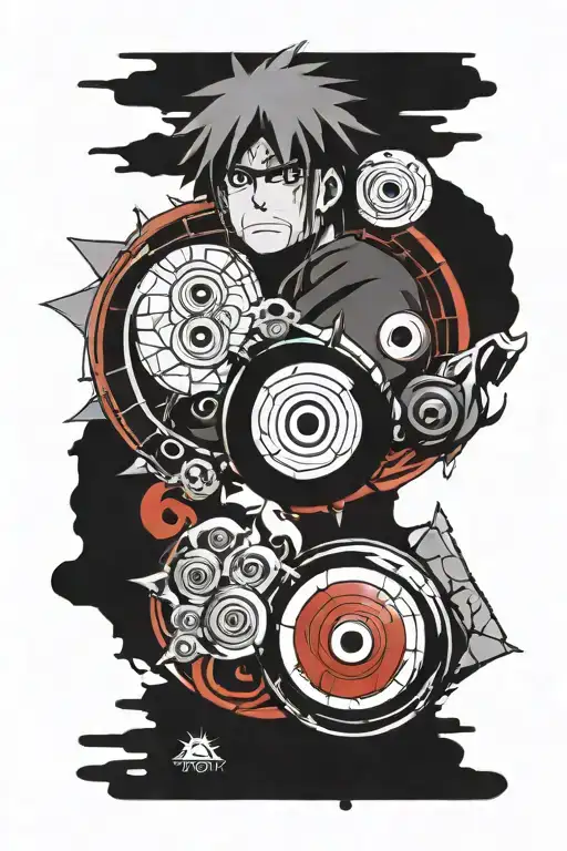 Sleeve Anime Naruto Eyes Sharingan