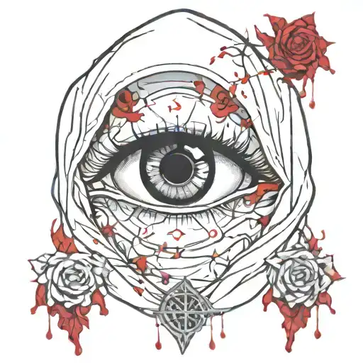 Nun Horror Bloody Eyes