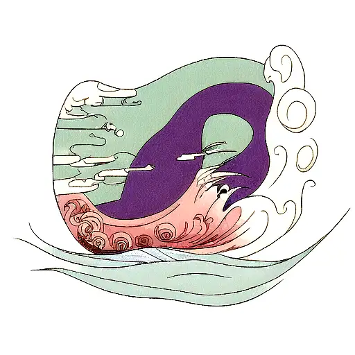 Dragon Samurai Great Wave Of Kanagawa